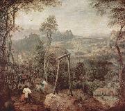 Painting of a gallow Pieter Bruegel